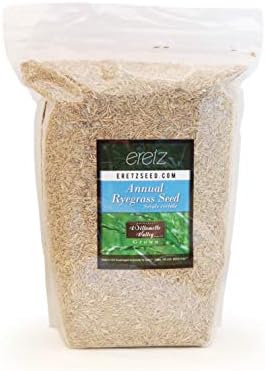 Annual RyeGrass Seed by Eretz - Willamette Valley, Oregon Grown. No fillers, No Weed or Other Crop Seeds (3lb)