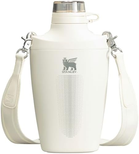Stanley Cross Bottle 23 oz | Travel Water Bottle with Jacquard Strap | Leakproof Tritan Lid with Removable Straw | Insulated Stainless Steel | BPA-Free | Cream