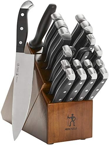 HENCKELS Statement Razor-Sharp 20-Piece White Handle Knife Set, Chef Knife, Bread Knife, German Engineered Knife Informed by over 100 Years of Mastery