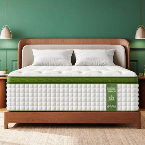 BedStory King Mattress for Side Sleepers & Couples,14 Inch Cooling Gel Hybrid Bed Extra Lumbar & Shoulder Support CertiPUR-US with 960+ Pocket Springs, Pain Relief Fiberglass-Free 365-night Trial
