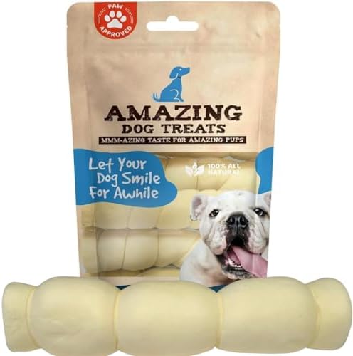 Amazing Dog Treats - Beef Cheek Rolls (Mega Thick 10" - 3 Pcs) - Safe Rawhide Alternative Dog Chew - Great for Power Chewers - Long Lasting Dog Chew - Retriever Rolls for Dogs