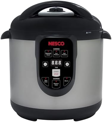 Nesco NPC-9 Smart Electric Pressure Cooker and Canner, Stainless Steel, 9.5 Qt