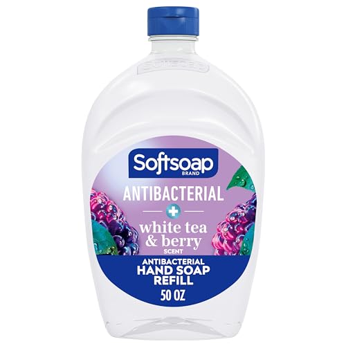 Softsoap Antibacterial 50oz White Tea & Berry Hand Soap & 50oz Milk & Honey Hand Soap Bundle