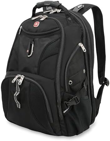 SwissGear 1900 Scansmart TSA 17 Laptop Backpack, Black, 19-Inch