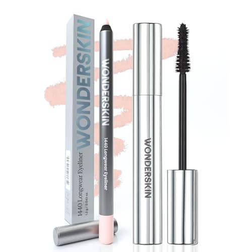 Wonderskin 1440 Longwear Eyeliner (Icing) with Wonderskin Black Mascara