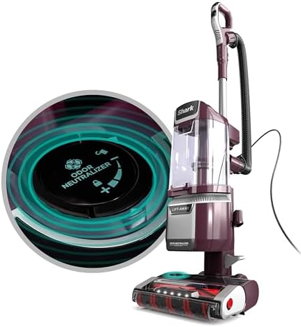 Shark LA702 Rotator Pet Lift-Away ADV Upright Vacuum with DuoClean PowerFins HairPro & Odor Neutralizer Technology, Wine Purple, 0.8 Qt. Dust Cup - Wine (Renewed)