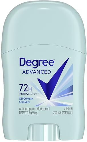 Degree 72H Motion Sense Protection Antiperspirant Deodorant Stick Shower Clean, 0.5 oz (Pack of 3)