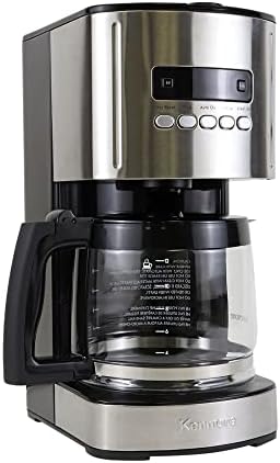Kenmore 840704 Programmable Coffee Maker (Pack of 3), 12 Cup, Stainless Steel/Black