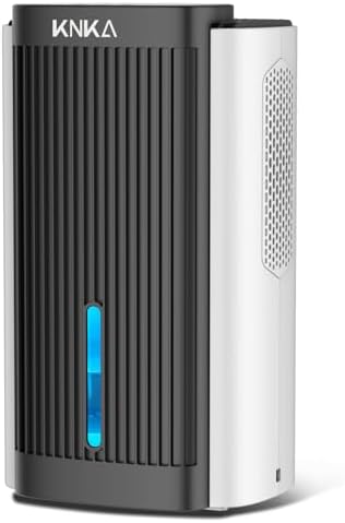 Dehumidifier,95 OZ Water Tank, (1000 sq. ft) Quiet Dehumidifier for Basement, Bathroom, RV, Closet, Bedroom with Auto Shut Off, Sleep Mode,7 Colors LED Light, Dehumidifiers for Home (White/Black)