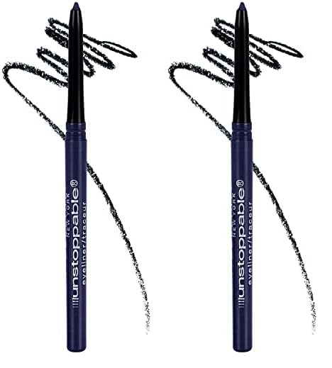 MAYBELLINE Unstoppable Waterproof Mechanical Blue Eyeliner, Sapphire, 1 Count (Pack of 2)