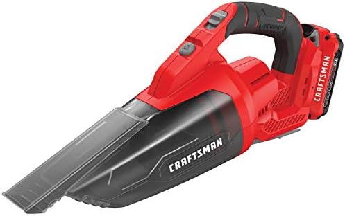 Craftsman V20 Cordless Hand Vacuum, 45 CFM, 2 Stage Filtration System with Filter, Battery and Charger Included (CMCVH001C1)