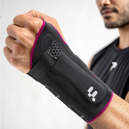 Carpal Tunnel Wrist Brace – Ergonomic S-Splint Design, Left Hand Support, Soft Yoga Fabric, Lightweight & Breathable Wrist Support for Pain Relief, Typing, Sleeping, Tendonitis (Left Hand, L)