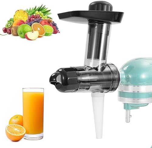 Masticating Juicer Attachment for KitchenAid Stand Mixers, Slow Juicer Attachment, Cold Press Juicer, Masticating Juicer Accessories for Kitchen Aid Juicer Mixers