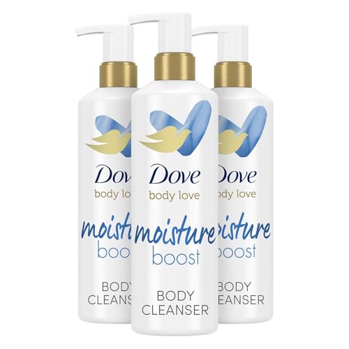 Dove Body Love Body Cleanser Moisture Boost For Dry Skin Body Wash with Hyaluronic Acid and Moringa Oil 17.5 fl oz
