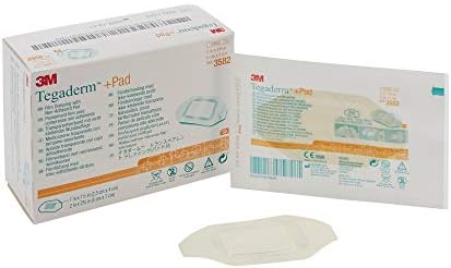 3M Tegaderm +Pad Transparent Dressing with Absorbent Pad - 2" x 2 3/4" Dressing, 1" x 1 1/2" Pad - Box