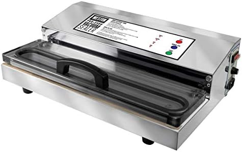 Weston Brands Vacuum Sealer Machine for Food Preservation & Sous Vide, Extra-Wide 5mm Bar for Sealing Bags up to 16" Wide, 935 Watts, Commercial Grade Pro 2300, Stainless Steel (65-0201)