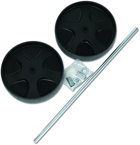 Rubbermaid Commercial 6173-L9 GRA Replacement Fixed-Position Bayonet Casters 8" Wheel Gray 2/Pack, Gray