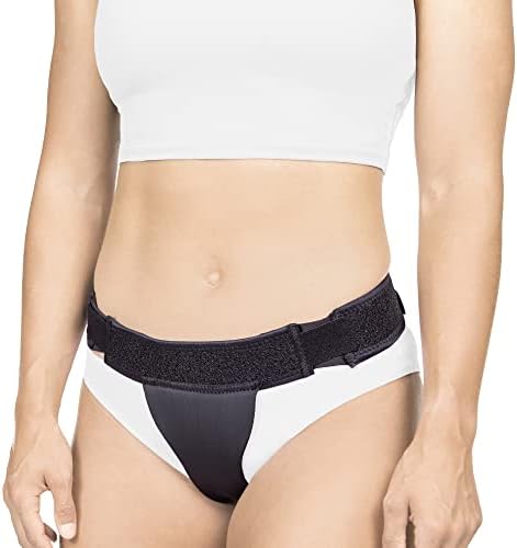 BraceAbility Pelvic Pro Support Belt - Patented, Original Prolapsed Uterus Brace for Women Treating Dropped Bladder, Uterine Prolapse, Vulvar Varicosities, Postpartum, Symphysis Pubis Dysfunction (L)