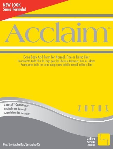 Acclaim Acid Extra Body Hair Perm Kit by Zotos