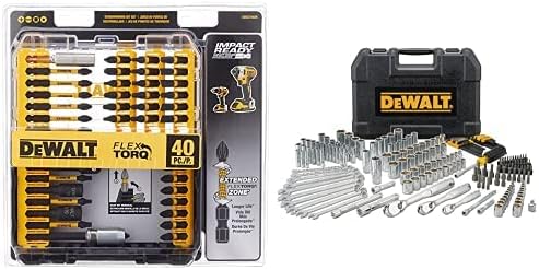 DEWALT Mechanics Tool Set (205-piece) and Screwdriver Bit Set (40-Piece)