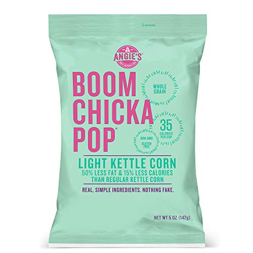 Angie's BOOMCHICKAPOP Light Kettle Corn Popcorn, 5 Ounce Bag (Pack of 12 Bags)