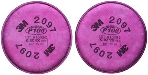 3M - 2097 P100 Particulate Filter For 5000, 6000, 6500, 7000 And FF-4 Pink