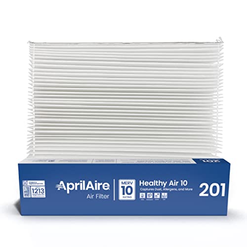 AprilAire 201 Replacement Furnace Filter for AprilAire or Space-Gard 2200 or 2250 Whole-House Air Purifiers - MERV 10, 20x25x6 Air Filter (Pack of 4)