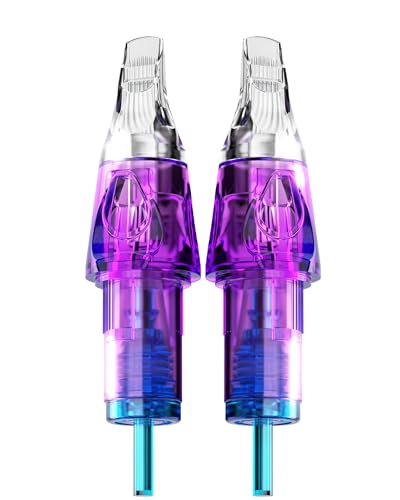 CNC Tattoo Cartridge Needles 20Pcs #10(17RM) Bugpin 0.3mm Round Magnum M-Taper Disposable Cartridges with Membrane EN04B-20-1017RM-M