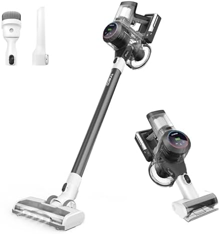 Tineco Pure ONE S11 Cordless Vacuum Cleaner, Smart Stick Handheld Cleaner Strong Suction & Lightweight, Cordless Handheld Vacuum Deep Clean Hair, Hard Floor, Carpet, Car (Pure ONE S11 Grey)