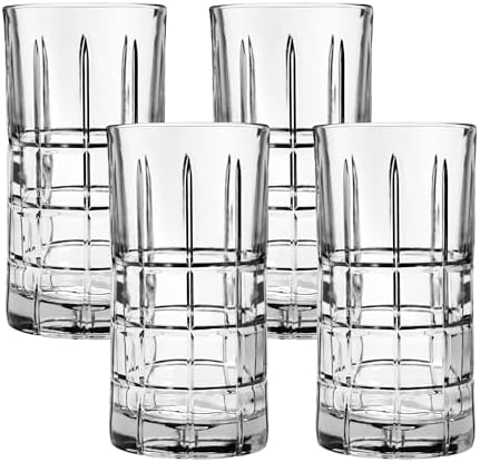 Anchor Hocking Manchester Drinking Glasses (4-Pieces, 16-ounce, dishwasher safe)
