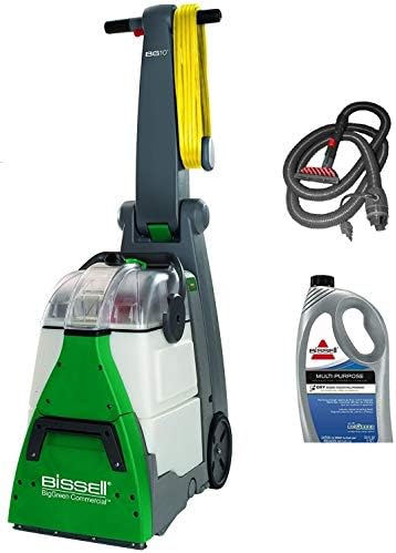 Bissell BigGreen Commercial BG10 Deep Cleaning 2 Motor Extracter Machine w/ Upholstery Tool, and 32 OZ Shampoo Bundle