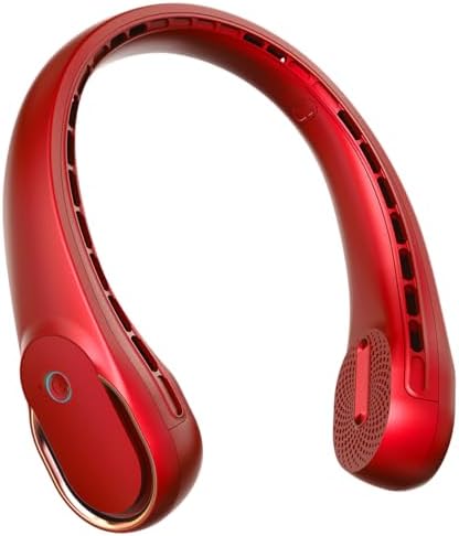 FrSara Neck Fan, Portable Fan Strong Wind, Upgraded 5200mAh, Upgraded Air Volume,360° Cooling, Quiet, No Hair Twisting, Even Air Volume On Both Sides, Non-Slip Material, Short Charging, Long Use Time