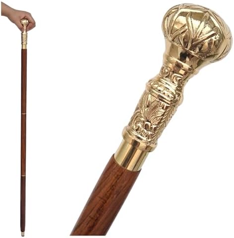 Walking Cane - Handmade,Wooden, Ergonomic, Stylish - Canes for Men, Cane for Women - Elderly Walking Sticks for Seniors, Unique, Wood