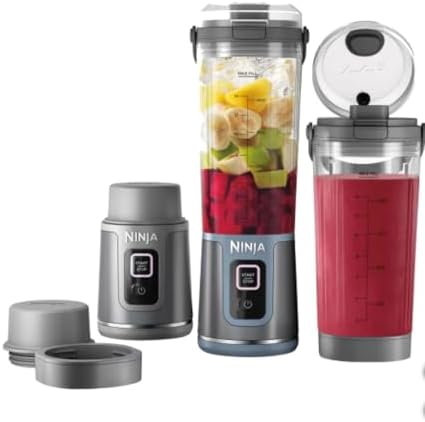 Ninja Blast Portable Blender - Cordless, 2-18oz. Vessel, Personal Blender for Shakes & Smoothies, BPA Free, Most Compact, Leakproof-Lid & Sip Spout, USB-C Rechargeable 2-pack