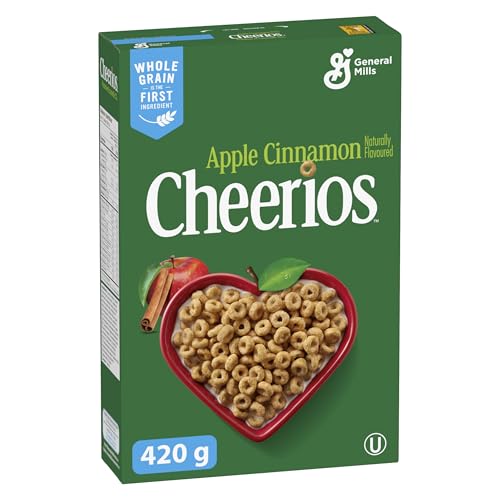 Cheerios Apple Cinnamon Cereal, 420g/14.7 oz. Box (Imported from Canada)