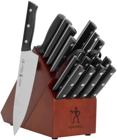 HENCKELS Dynamic Razor-Sharp 18-pc Knife Block Set, German Engineered Informed by 100+ Years of Mastery
