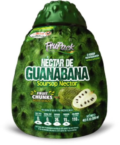 Generic soursop Juice nectar guanabana fruit chunks 1pack 40.5 fl oz /1200 ml frupack