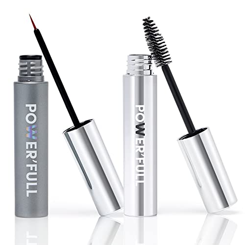 Wonderskin Power'Full Ultimate Eyes Set - Includes our Mind-blowing Mascara & Growth Serum - For Sculpted Eyelashes and Fuller Brows. Maximum Volume, Sensational Curl Lash. Vegan & Cruelty-free.