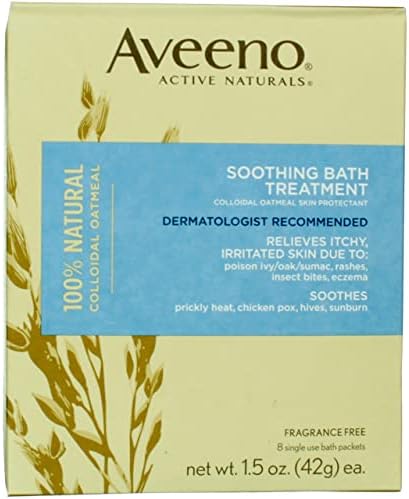 Aveeno Soothing Bath Treatment 8 Packets (2 Pack)