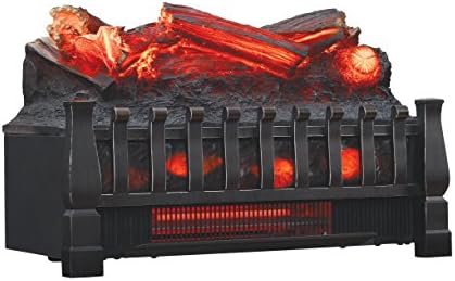 duraflame Electric Log Set 1,000 Sq Ft Heater, Faux Logs Insert with Infrared Flames for Existing Fireplaces, Remote Control Included
