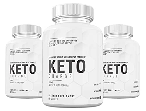(3 Pack) Keto Charge Pills, Keto Charged Advanced Weight Management Formula, 180 Capsules, 3 Months SupplyGET 20% OFF STOREWIDE!