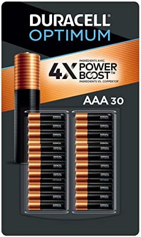 Duracell Optimum AAA Batteries with 4X Power Boost Ingredients, 30 Count