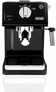 De'Longhi ECP3120 15 Bar Espresso Machine with Advanced Cappuccino System, 9.6 x 7.2 x 11.9 inches, Black/Stainless Steel