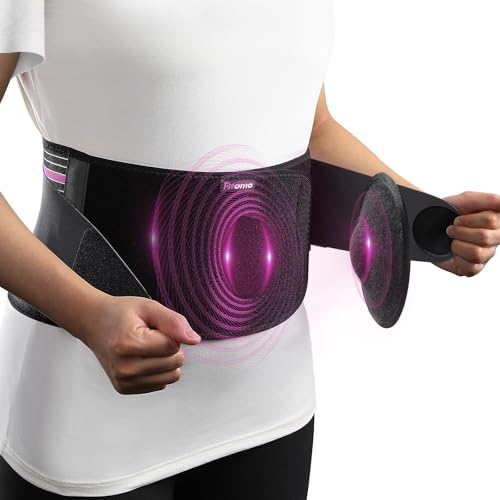 Front-Wearing Umbilical Hernia Belt, Unisex, 3D Dome-Shaped Hernia Support Pad, Adjustable with Removable Pads & Extra Straps for Abdominal Pressure, Lumbar Support, Skin-Friendly & Discreet