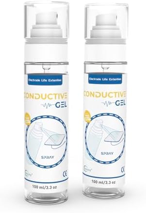 Conductive Gel for TENS Unit Pads, Electrode Gel Extend The Life and Increase Adhesion of Electrodes for Your TENS/EMS Units, Muscle Stimulator (White / 100ml-2)