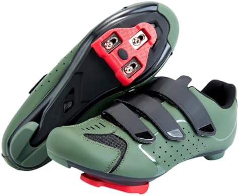 Mens Cycling Shoes for Peloton Size 7 to 15 - Compatible with 2 Bolt SPD Clips Indoor Cycling Spin Shoes with 3 Bolt Look Delta - for Outdoor Road Bike Riding