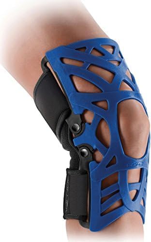 DonJoy Reaction Web Knee Support Brace with Compression Undersleeve: Blue, X-Small/Small