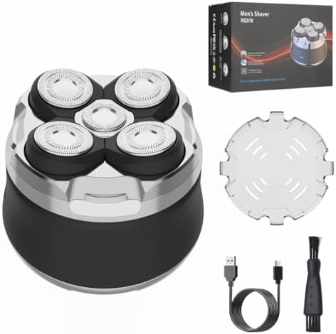 5D Magnetic Bald Head Shaver for Men,2-Speed Mens Shaver, IPX6 Waterproof Wet/Dry Shavers for Men, LED Display, Rechargeable Electric Razor