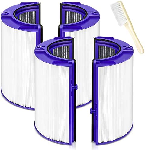 360 Combi Glass HEPA + Carbon Air Purifier Filter Replacement for Dyson HP10 HP07 TP10 TP09 TP07 TP06 TP04 TP4A HP04 HP06 HP09 HP4B PH01 PH02 PH03 PH04 DP04 Pure Cool Hot Humidify Fan, 2 Pack, Blue