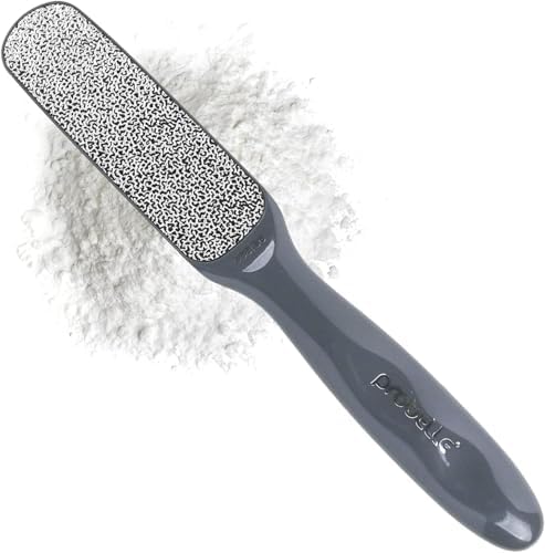 Probelle Double Sided Multidirectional Nickel Foot File Callus Remover - Immediately Reduces calluses and Corns to Powder for Instant Results, Safe Tool (Dark Grey)